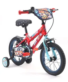 Ralleyz NE 14 Inches Bicycle with Training Wheels Paw Patrol 2.0 Theme - Red