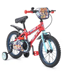 Ralleyz NE 16 Inches Bicycle with Training Wheels Paw Patrol 2.0 Theme - Red