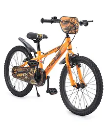 Ralleyz NE 20 Inches Bicycle with Side Stand Warpath Fire Theme - Orange