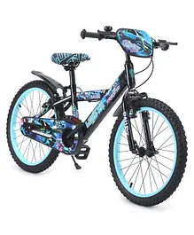 Ralleyz NE 20 Inches Bicycle with Side Stand Squadron Lockon Theme - Blue