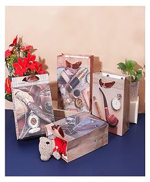 Chocozone Pack of 6 Paper Bags for Gifts Men's Return Gift Bags for House Warming Ceremony Bachelor Party - Multicolour