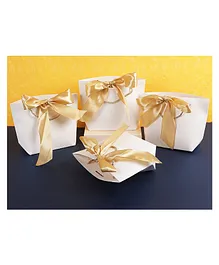 Chocozone Pack of 6 Paper Bags for Gifts Return Gift Bags for Kids Birthday - White