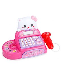 Fiddlerz Toy Cash Register with Scanner Toddler Cash Register Toy - Red