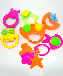 Sanjary 6 Pcs Rattle- Multicolour