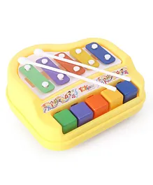 Toyspree Dhawani 2 in 1 Xylophone & Piano Toy - Yellow