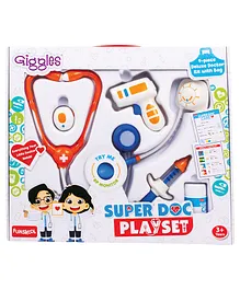 Giggles 9 Pieces Super Doctor Playset Toy  Multicolor