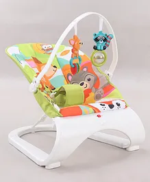 Rising Step Comfort Seat Swinger cum Baby Rocker with Rattles & Music - Multicolour
