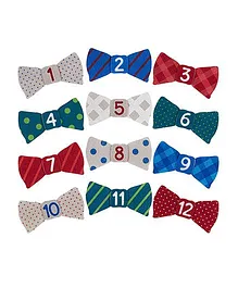 Pearhead Felt Bow Tie Stickers - 12 Pieces