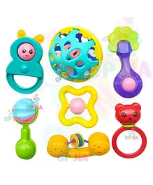 OPINA Baby Rattle Set Pack of 7 - Multicolor