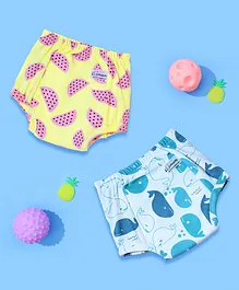 Snugkins Potty Training Pants for Kids. Whale & Melon Pack 2- Multicolor