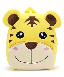 Frantic Premium Quality Soft design Yellow Tiger Bag for Kids - 14 Inches