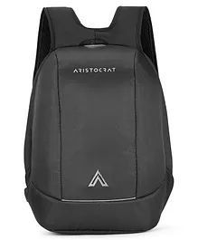 Aristocrat Protector Laptop Backpack with Raincover Black - Height 17.3 Inches