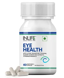 INLIFE Eye Health Supplements - 60 Vegetarian Capsules
