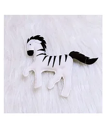 B4BRAIN Zebra Rattle For babies - Black & White