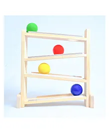 B4BRAIN Wooden Ball Tracker for Babies- Multicolor
