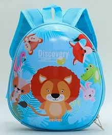 Babyhug Fashion Backpack with Animal Print - Blue