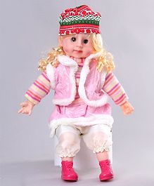  ToyMark Fashion Doll With Music light pink horce cap -( Color And Design May Vary)