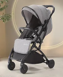 Bonfino Runway Cabin Lightweight Stroller
                        in Linen Fabric - Dark Grey