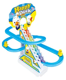 YAMAMA Happy Musical Duck Track Slide & Climb Stairs Toys With 3 Duck  Multicolor