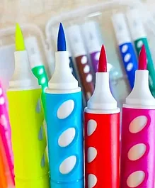 Muren Coloring Brush Pens Set of 12 Brush Tips for Watercolor Painting - Multicolor