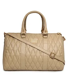 KLEIO Large Quilted Tassel Hand Bag Sling Purse for Women Ladies (HO9002KL-BE) - Beige