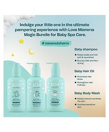 Love Momma's Magic Bundle for Baby Spa Care Pack Of 3 250 ml each