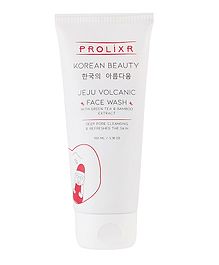 Prolixr Jeju Volcanic Face Wash With Green Tea & Bamboo Extract - 100 ml