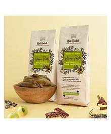 Nat Habit Fresh Ready-to-Apply Henna Paste Pre-Soaked In Herbs & Tea Water Pack of 2 - 220g