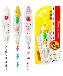 FunBlast Sticker Pen Machine Decorative Correction Tape (2 Pcs Random Design)