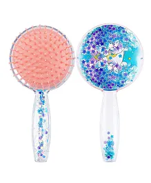 FunBlast Round Shape Glitter Hair Comb for Girls  1 Pc Random Color