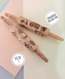 KIDDO KORNER Rolling Pin Combo (Vehicle & Ocean Set of 2 ( Assorted Color)