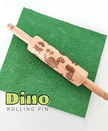 KIDDO KORNER Dino Theme Play Dough Rolling Pin (Assorted Color)