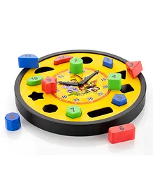 Zivilion Early Educational Teaching Clock Toy Time - Multicolour