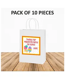 Untumble Ice Cream Theme Return Gift Bags for Kids Birthday Party Pack of 10