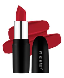 Swiss Beauty Pure Matte Creamy Lipstick | Non-Drying | Highly Pigmented Lipstick | 221 Hot Red, 3.8gm| - Girls