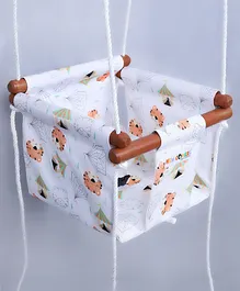 NEW COMERS Jhula for Kids Baby Swing Hanging Indoor Outdoor Garden - White