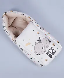 NEW COMER 3 in 1 Baby Bed Sleeping Bag & Carry Nest Cotton Baby Bedding for New Born & Infant Portable Bassinet for Baby Carrying & co Sleeping Unisex Baby Sleeping Bed 801 - Beige