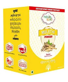 Nature Sure Mulethi Powder 100g with Raw Honey 50g - 1 Pack