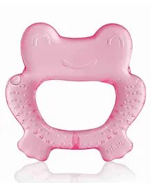 BeeBaby Frog Shape Teethers for 3 to 6 Months BPA Free. Cooling Water Filled Baby Teether, Soft Teething Toy for Babies with Carry Case Soothes Gums and Easy to Grip (3 Months+) (Frog - Pink)