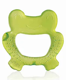 BeeBaby Frog Shape Teethers for 6 to 12  Months BPA Free Cooling Water Filled Baby Teether Soft Teething Toy for Babies with Carry Case Soothes Gums and Easy to Grip (6 Months+) (Frog - Green)