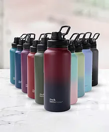 The Better Home Insulated Water Bottle Double Wall Hot and Cold Water Maroon - 1000 ml