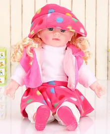 Rising Step Musical Doll With Poems & Music Pink - Height 39.5 cm