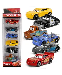 Metro Toys & Gift Die Cast Cars 3 Theme Toy Cars Pack of 6 - Multicolor