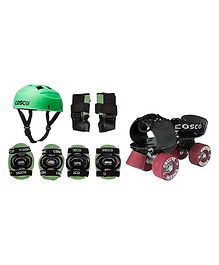 Cosco Tenacity Super Roller Skate Senior & Cosco 4 in1 Junior Plastic Protective Kit - Color May Vary