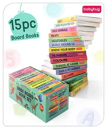 Babyhug Board Books Set of 15 - English
