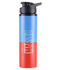 Marvel Blue and Red Combination Stile and Steel Water Water Bottle Red Blue -  700 ml