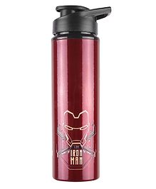 Marvel Iron Man Steel Water Bottle Red - 700ml