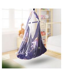 Baybee Cotton Baby Hanging Swing cradle with Mosquito Net - Purple