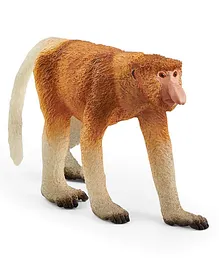 Schleich Wild Life Proboscis Monkey Animal Figurine Animal Toys for Boys and Girls