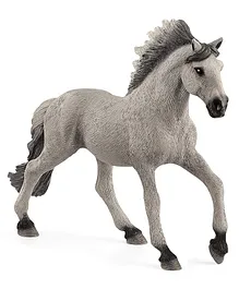 Schleich Sorraia Mustang Stallion Animal Figurine Farm Toys - Grey